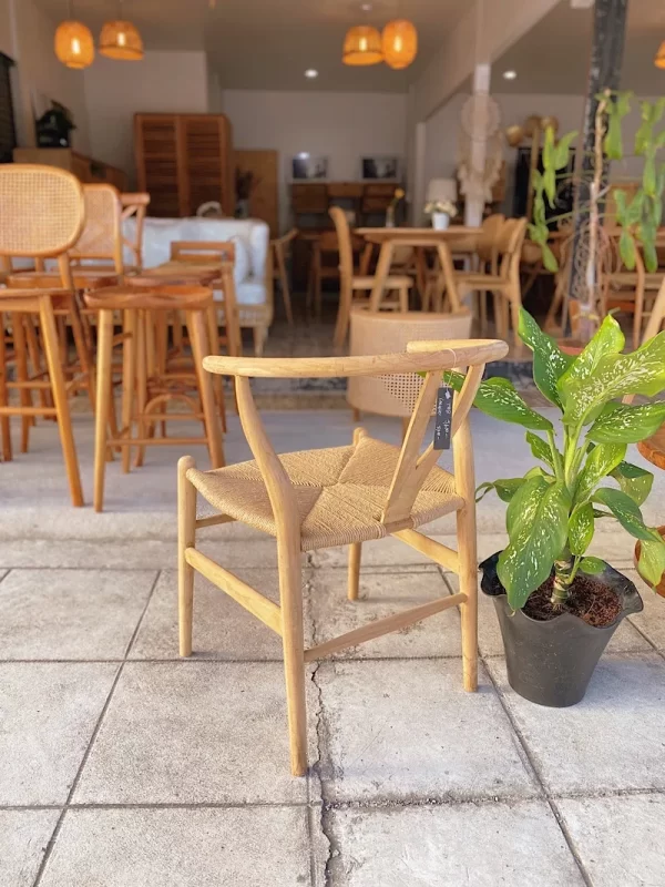 Wishbone Chair เก้าอี้วิสโบนเชือกมาคราเม่